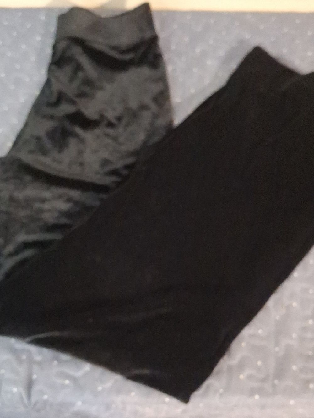 SPANX Black Velvety pants size medium
